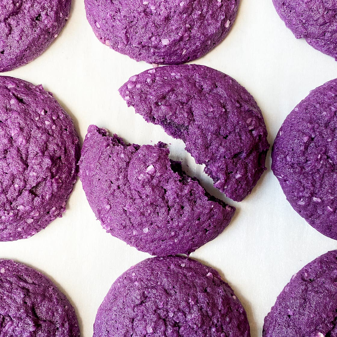 Ube Coconut Cookies
