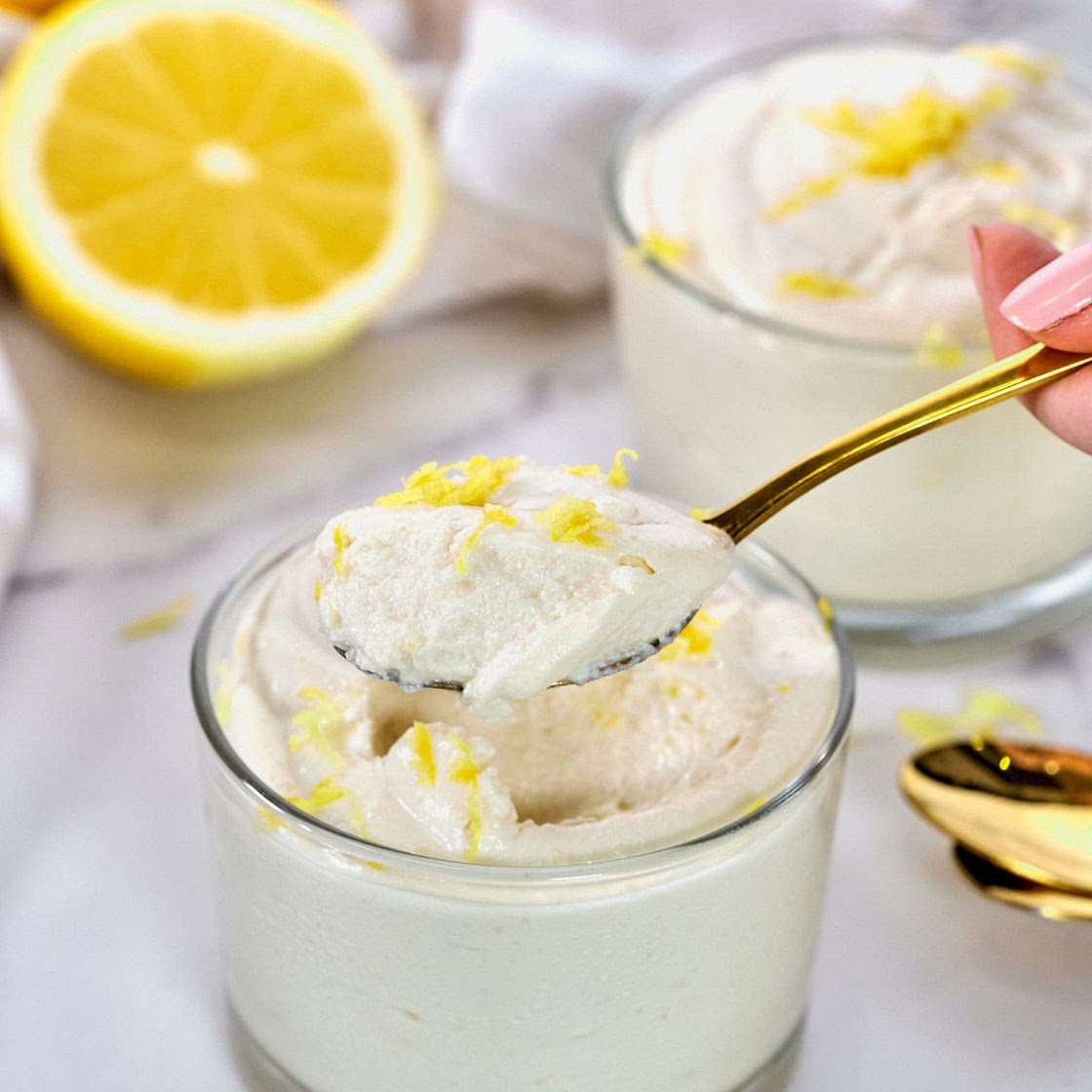Cottage Cheese Lemon Mousse