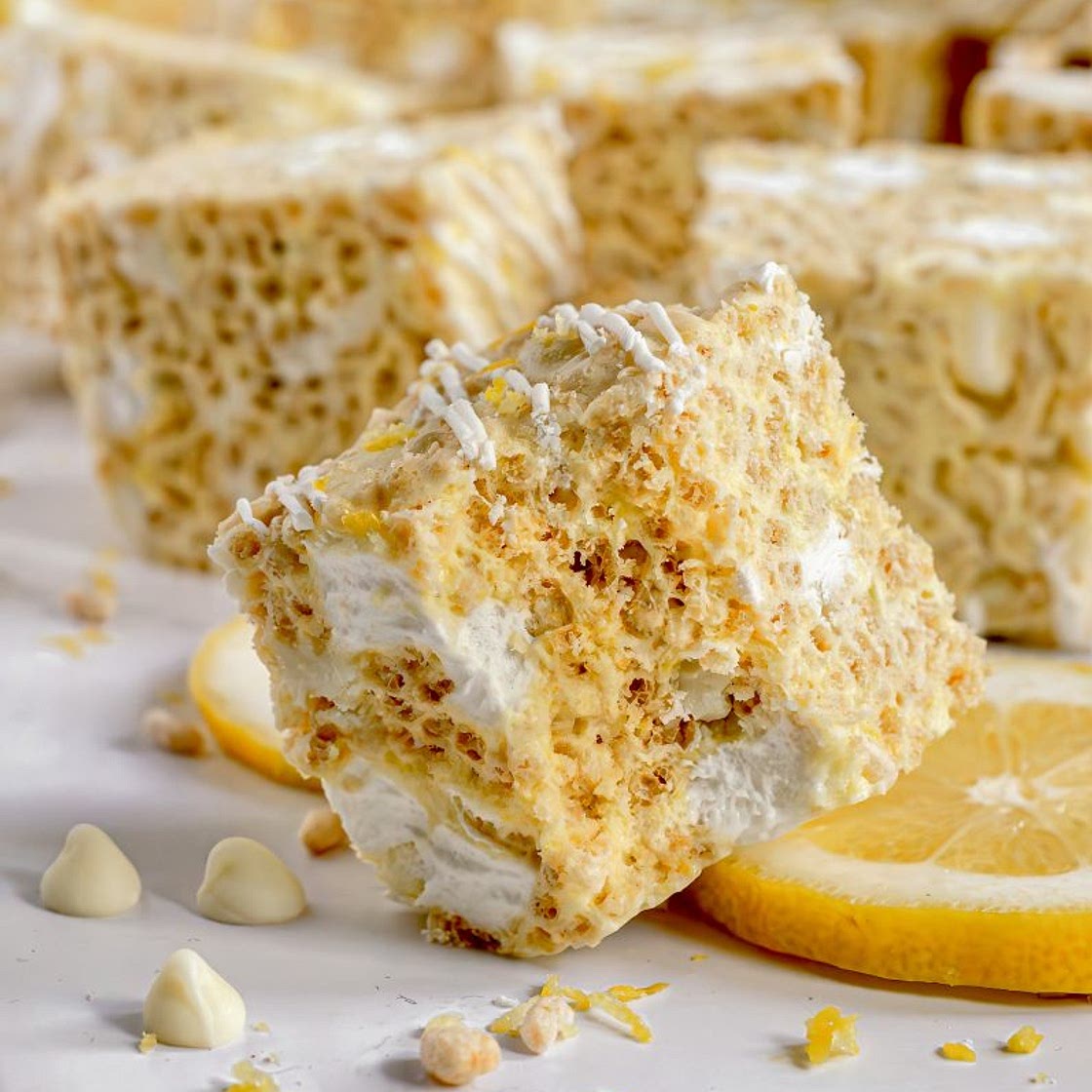 Lemon Rice Krispie Treats (Gluten-Free & Vegan)