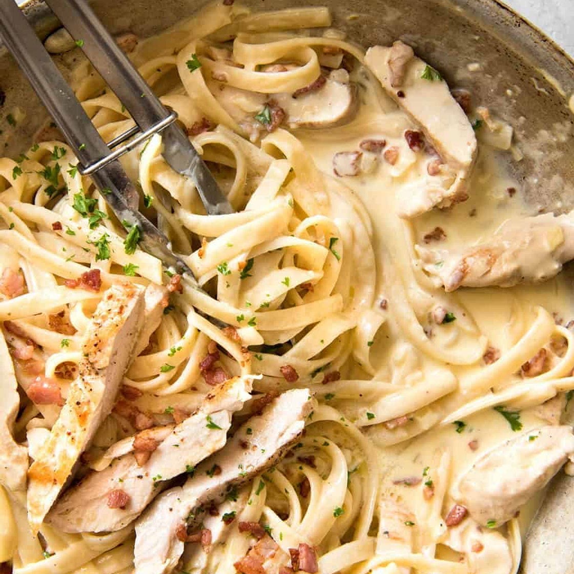 Creamy Chicken and Bacon Pasta