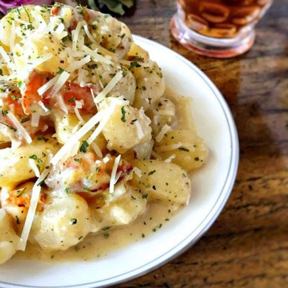 Gnocchi with Bacon Cream Sauce