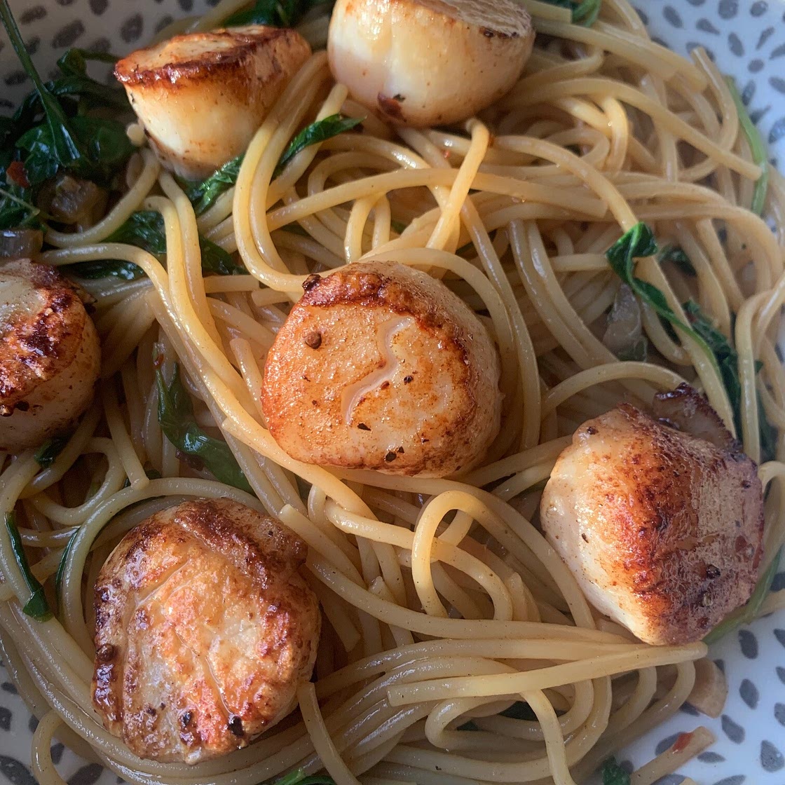 Scallop Scampi Pasta
