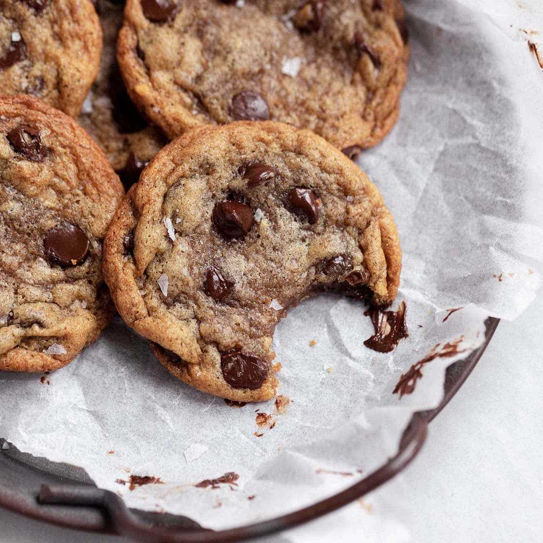 Soft and Chewy Banana Chocolate Chip Cookies