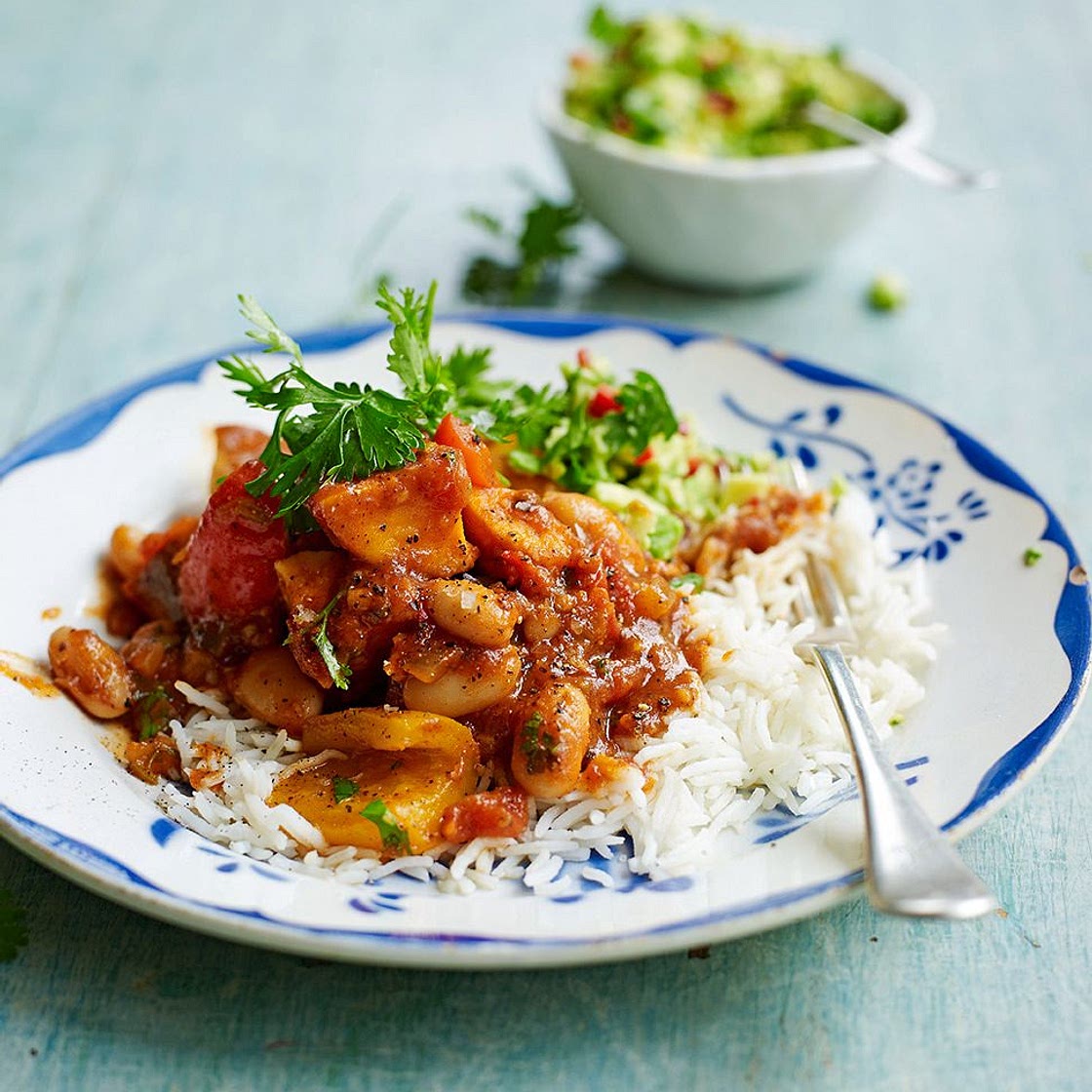 Sweet potato & white bean chilli