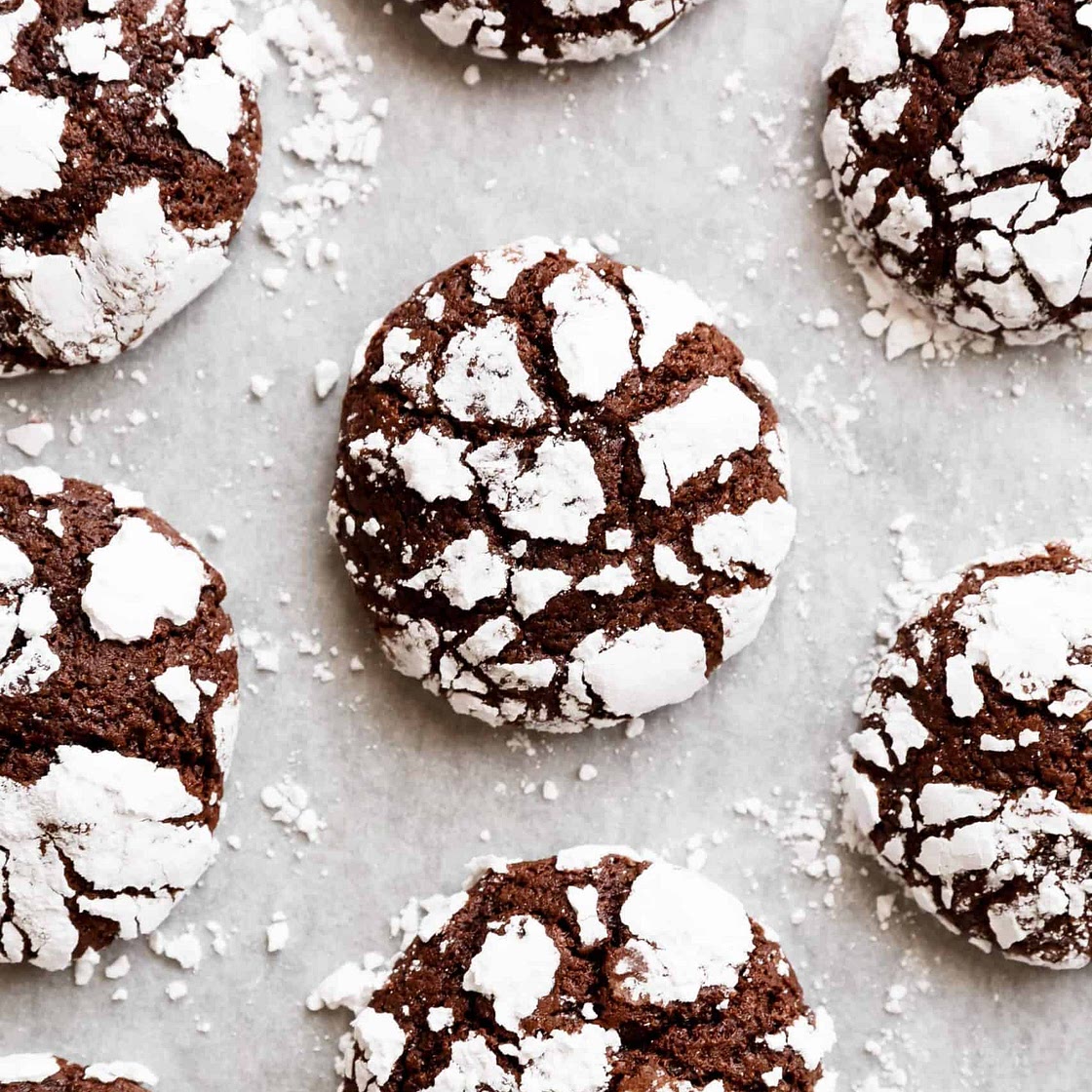 Best Fudgy Chocolate Crinkle Cookies