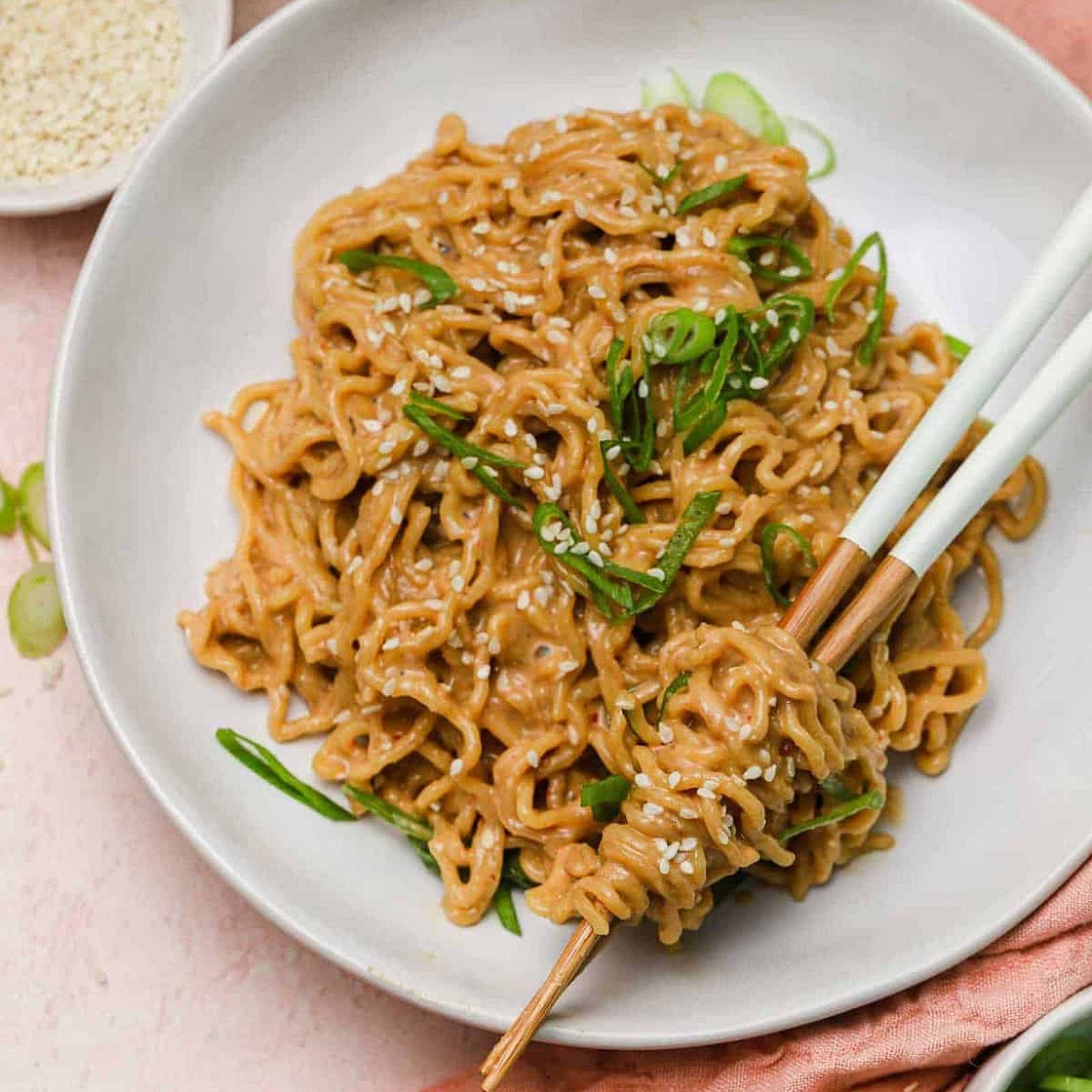 Cold Spicy Peanut Sesame Noodles