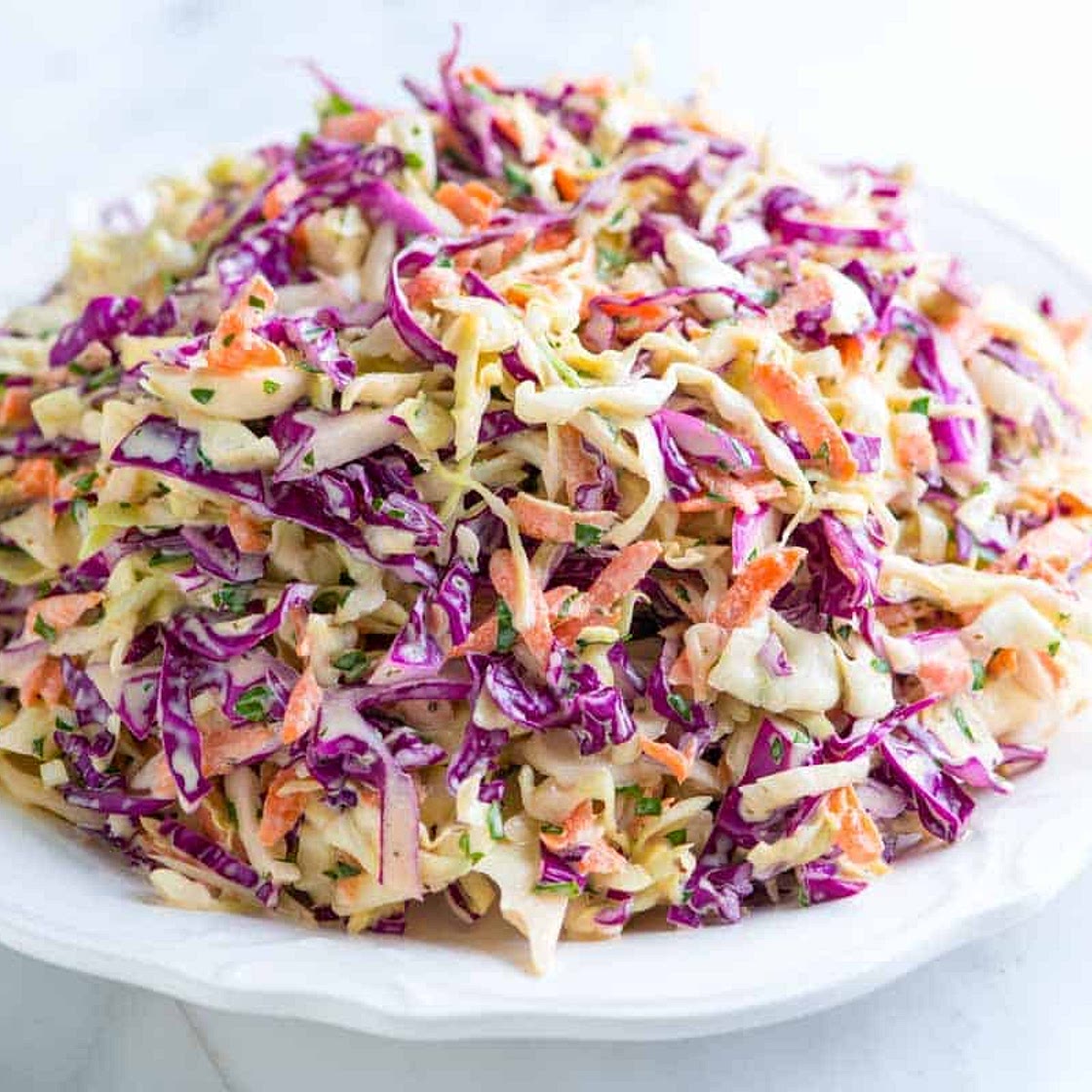 Easy Creamy Coleslaw