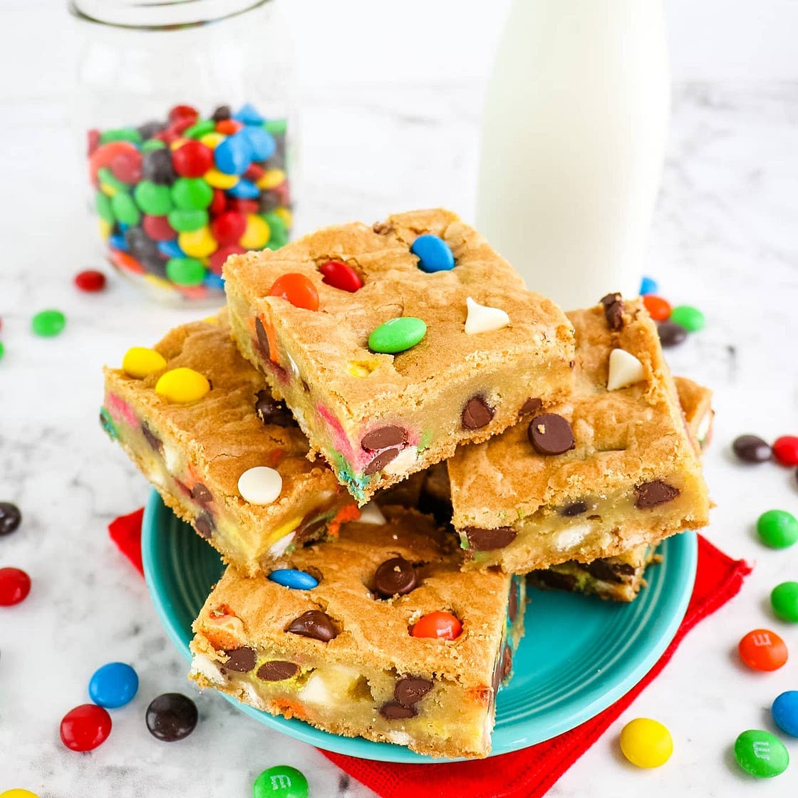 M&M Cookie Bars