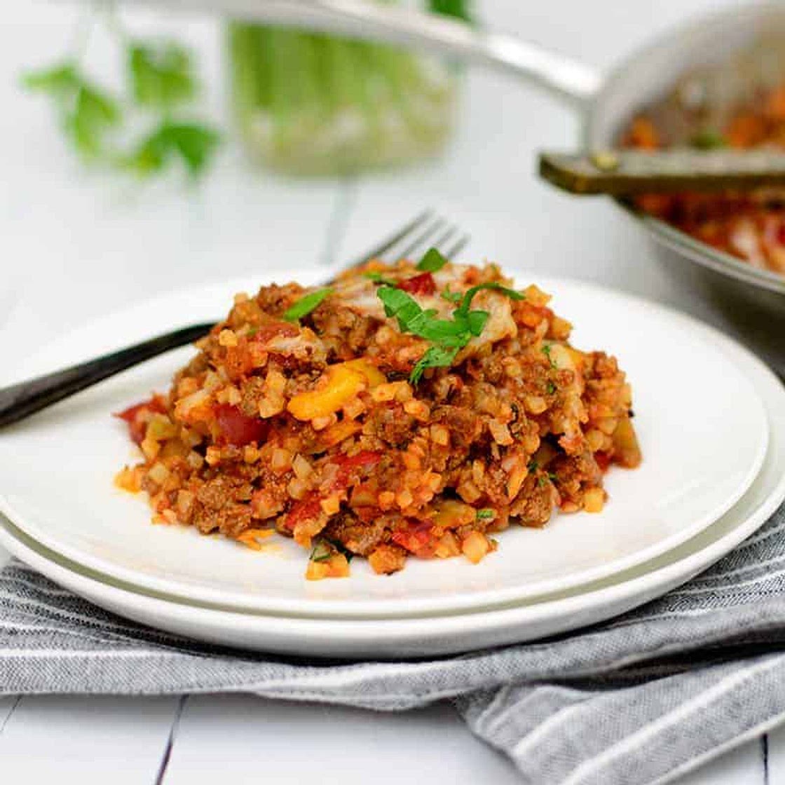 Low Carb Cauliflower Lasagna