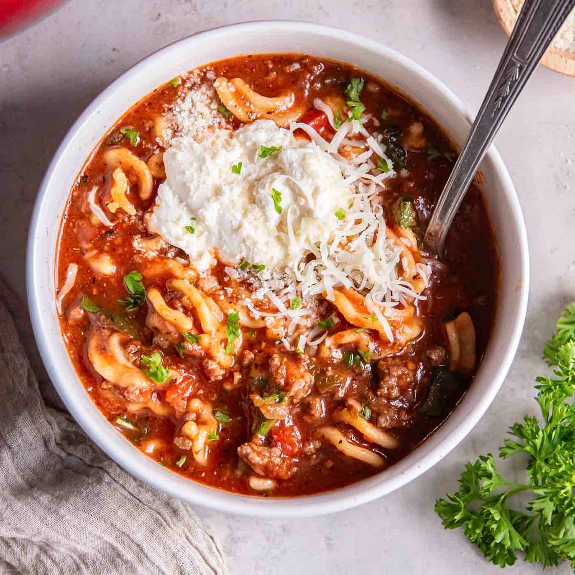 Lasagna Soup