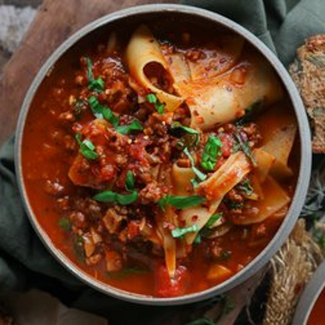 One-Pot Lasagna Soup