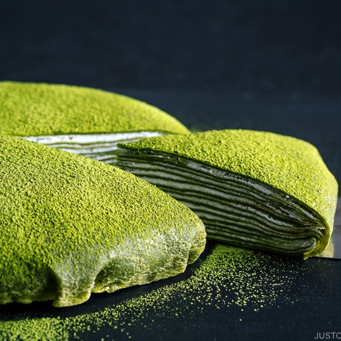Matcha Mille Crepe Cake