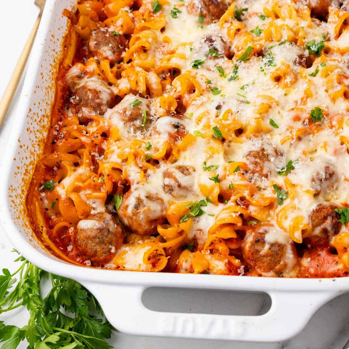 Meatball Pasta Casserole