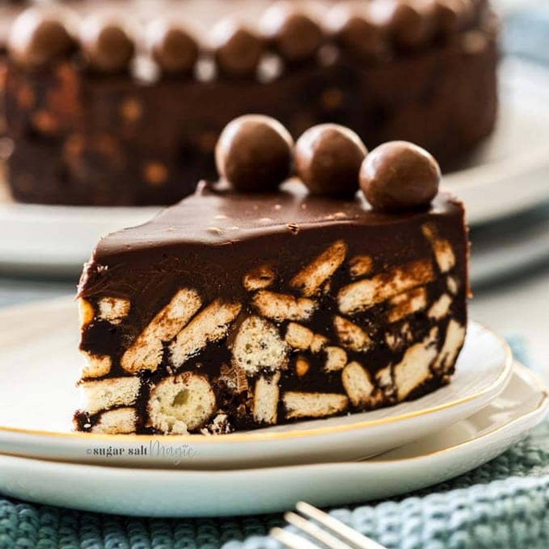 No Bake Chocolate Fridge Cake