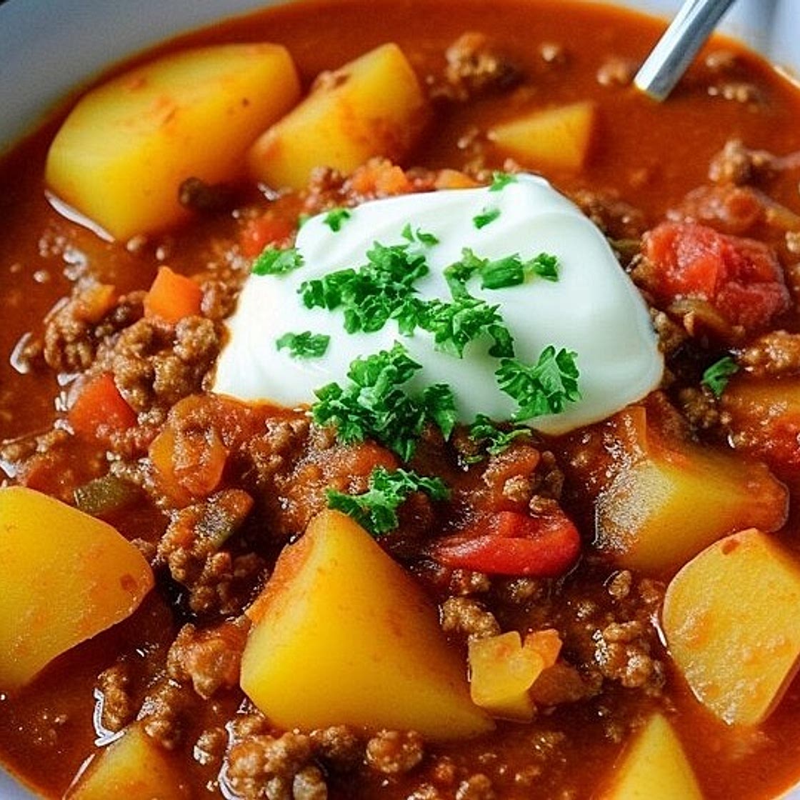 Bauerntopf – Eintopf mit Hackfleisch und Kartoffeln