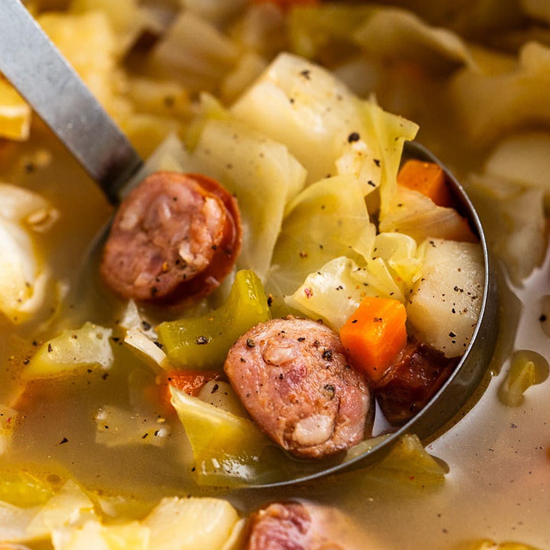 Cabbage and Sausage Soup Recipe