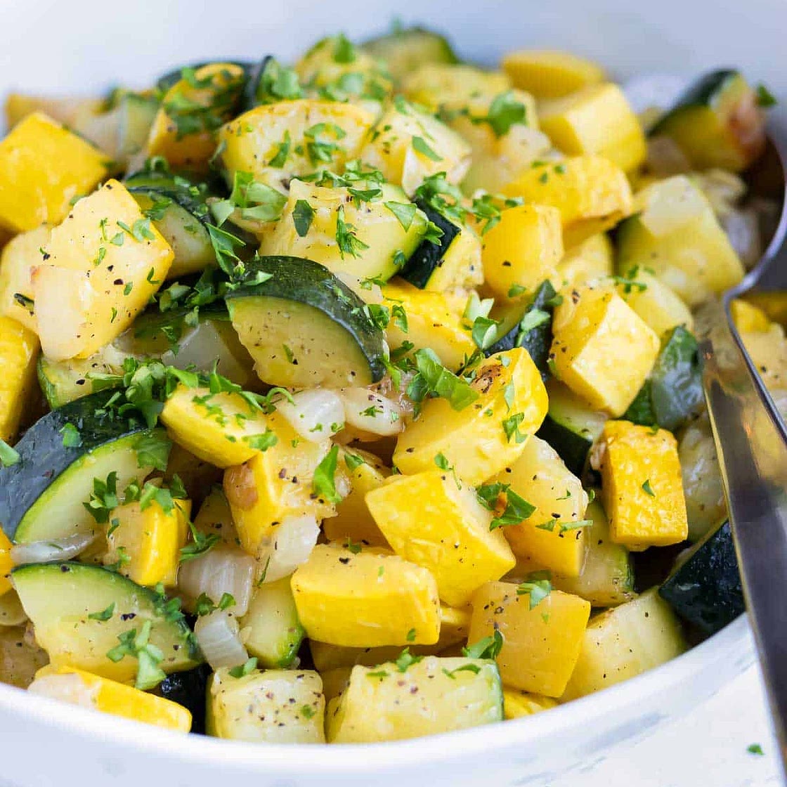 Sautéed Zucchini and Squash