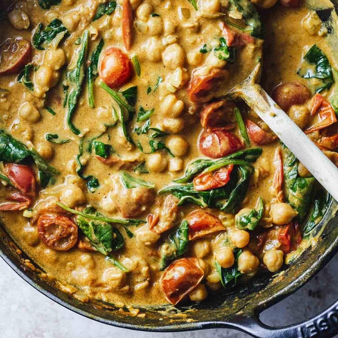 Chickpea and Spinach Curry Recipe