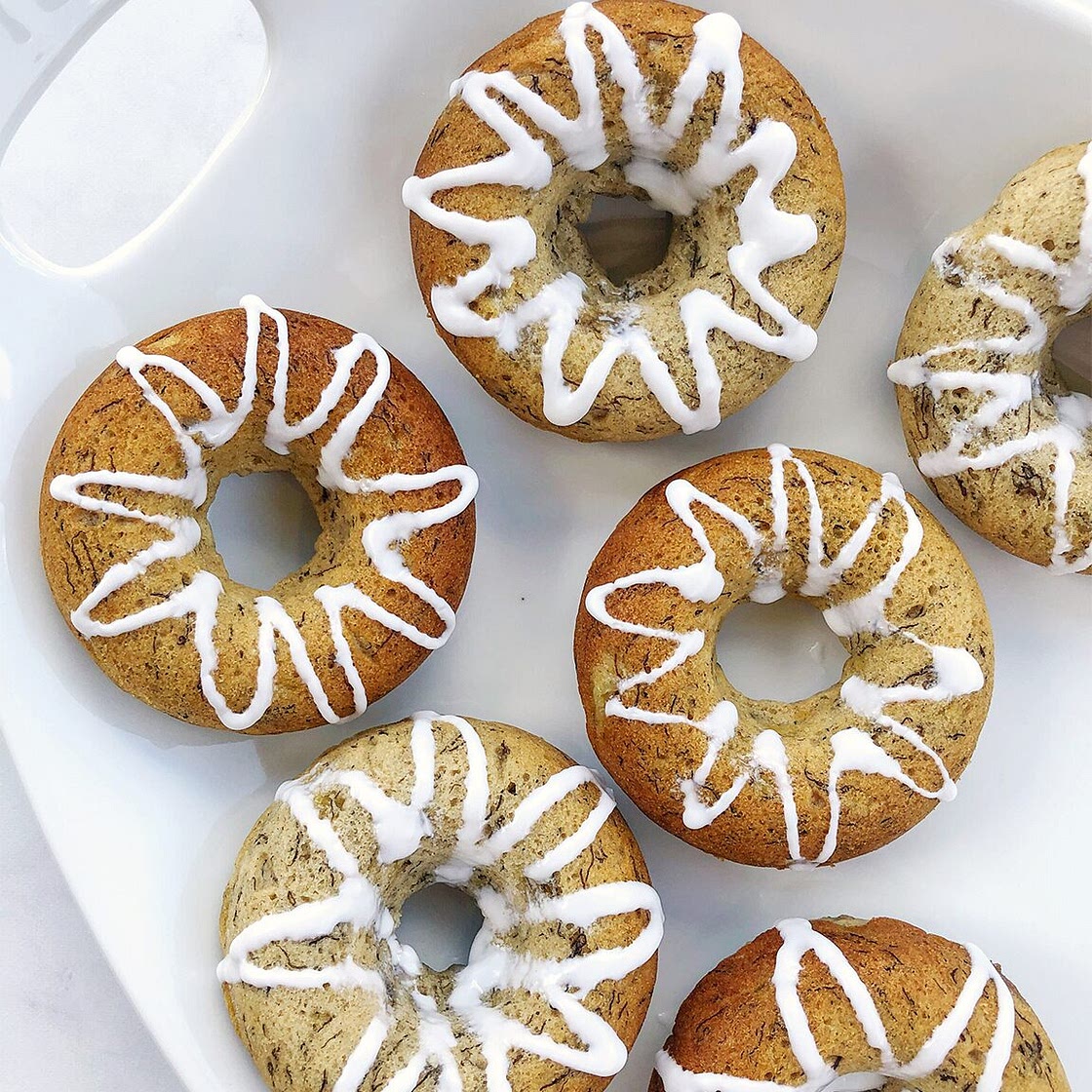 Baked Banana Bread Donuts