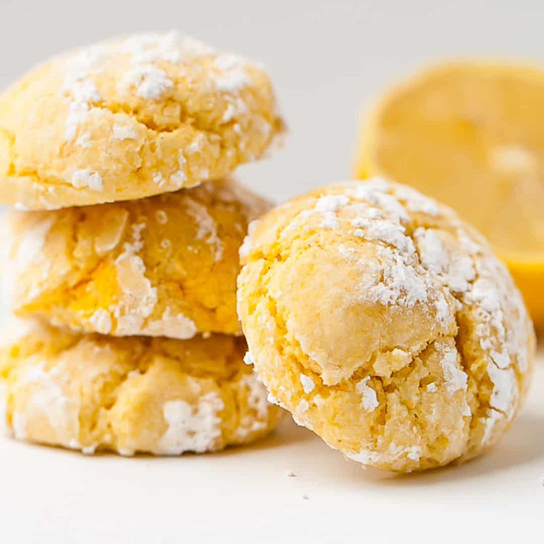 Gluten Free Lemon Crinkle Cookies