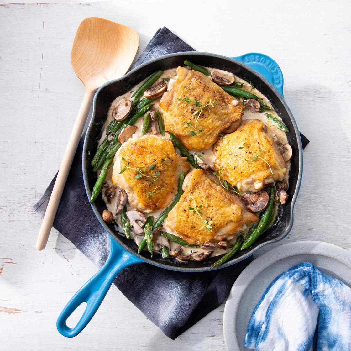 Creamy Blue Cheese Skillet Chicken