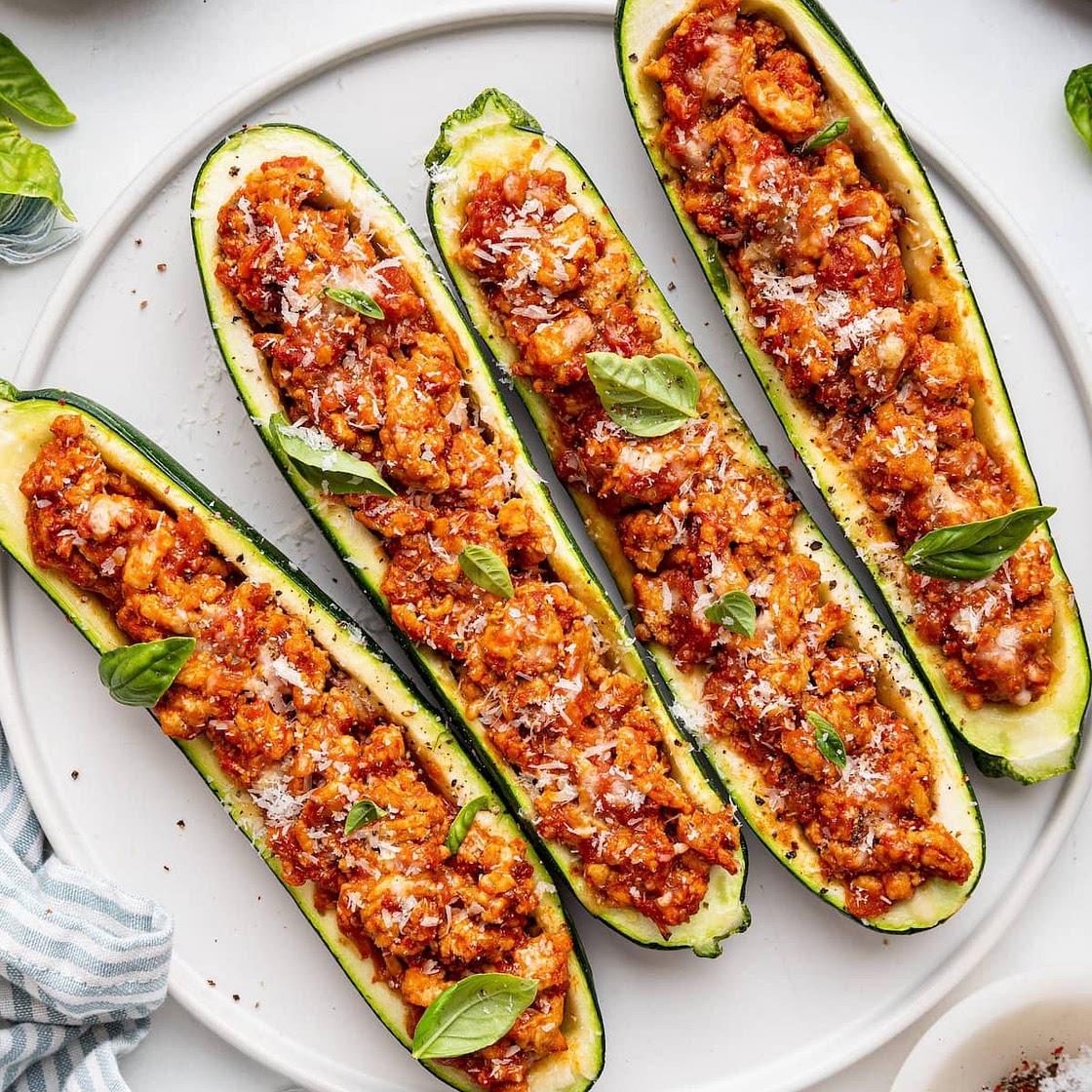 Turkey Zucchini Boats