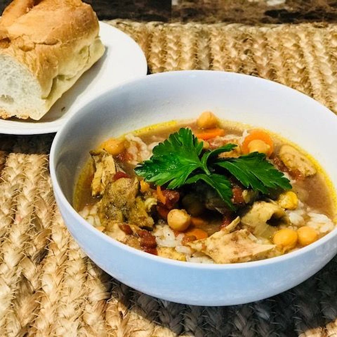 Crock Pot Moroccan Chicken & Coconut Rice