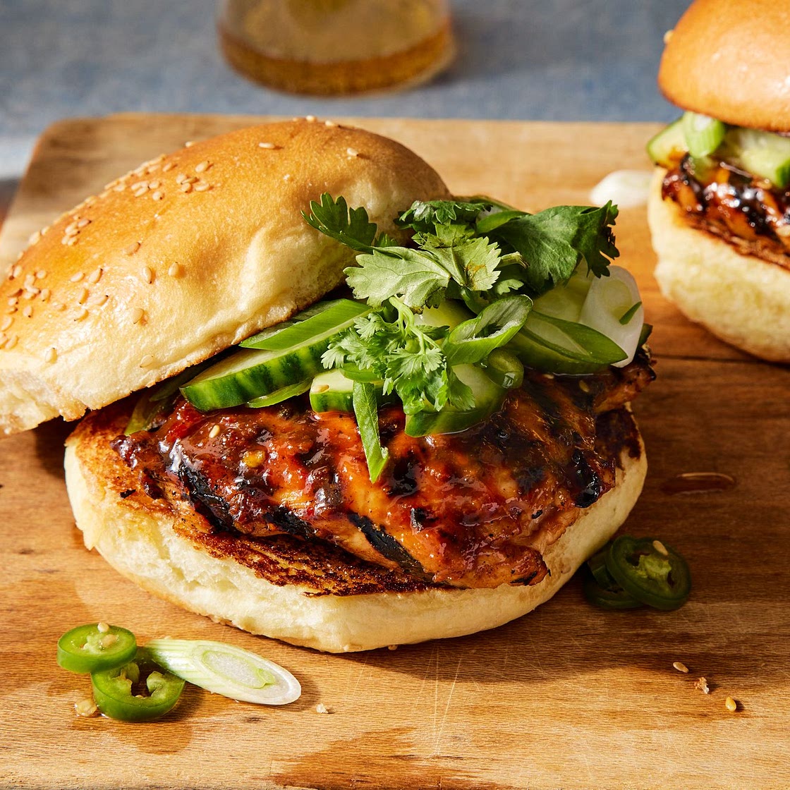 Sweet & Spicy BBQ Chicken Sandwich With Pickles