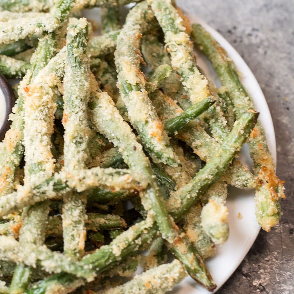 Crispy Green Bean Fries (Low carb + Air Fryer and Oven)