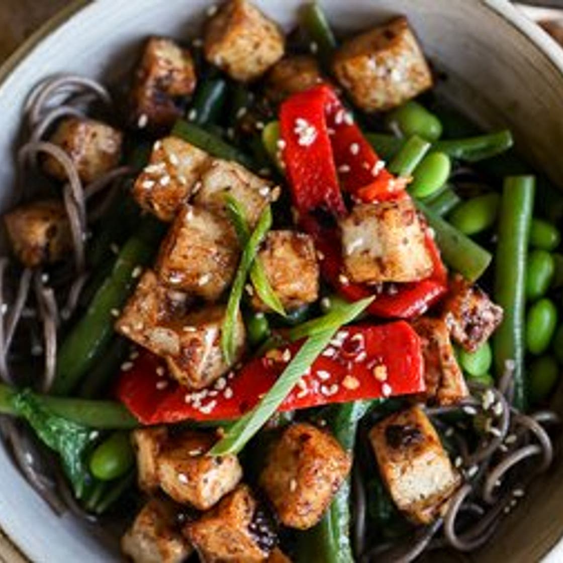 Black Bean Garlic Tofu Nourish Bowl