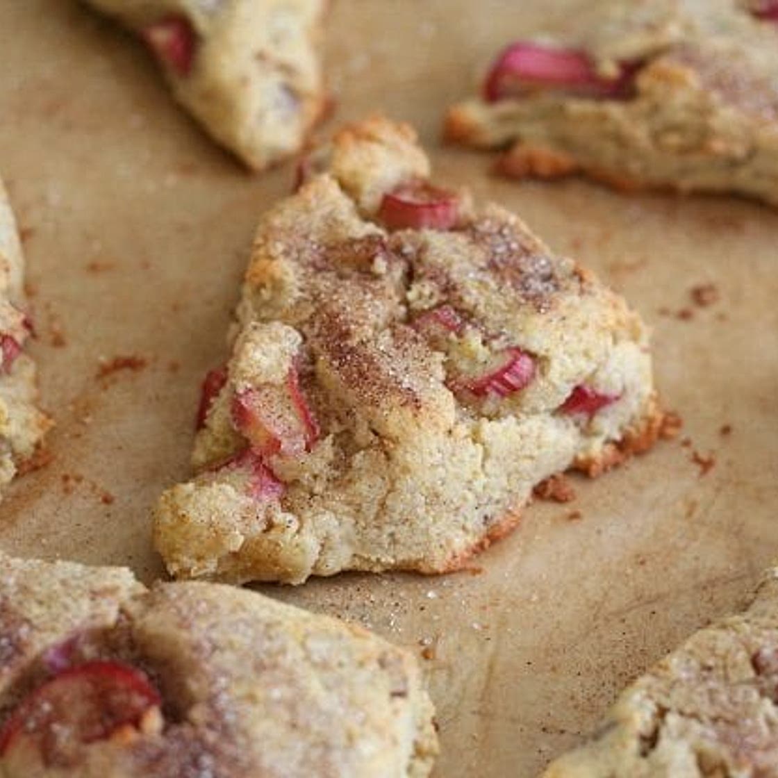 Rhubarb Pecan Scones – Low Carb and Gluten-Free