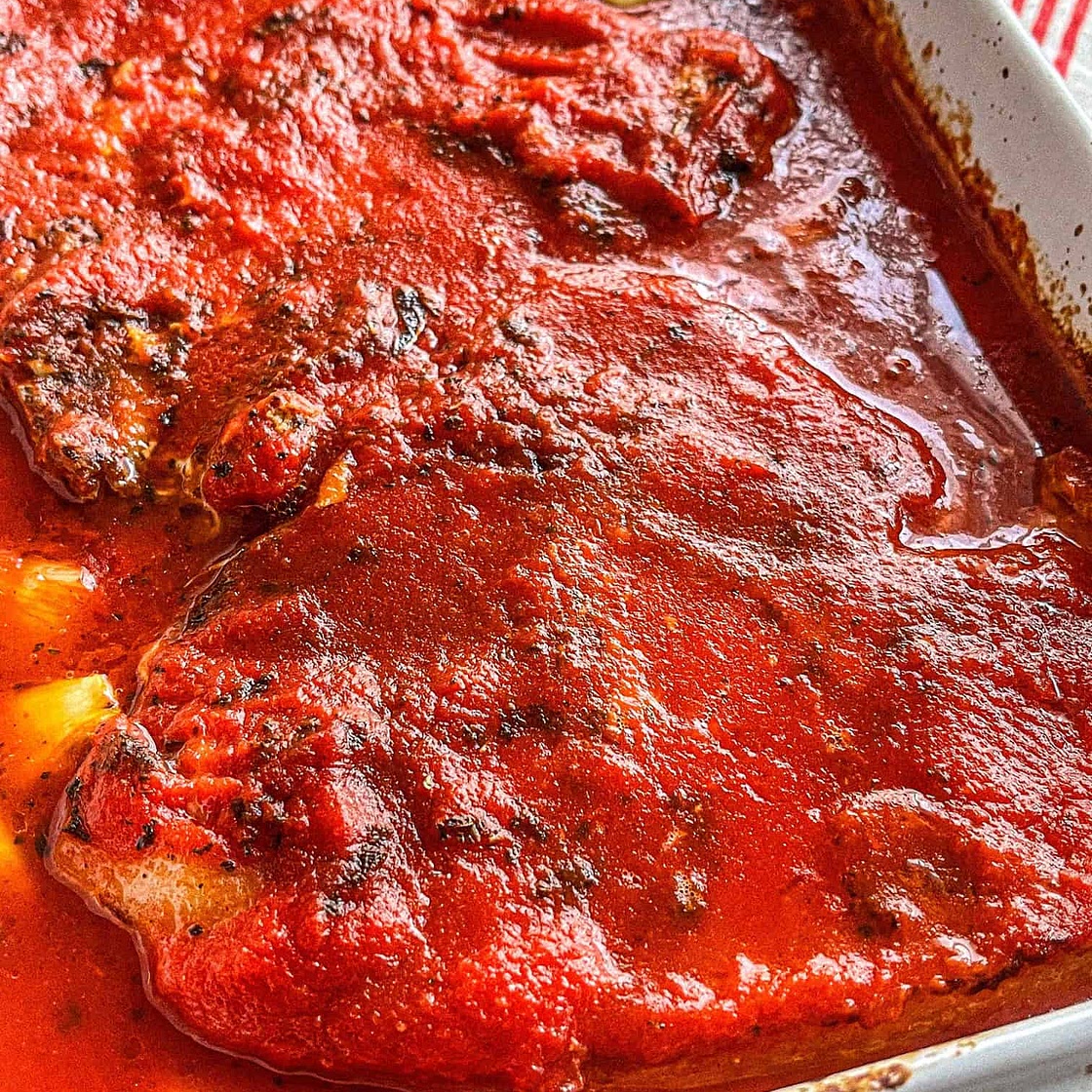 T-bone Pork Steak (oven baked)