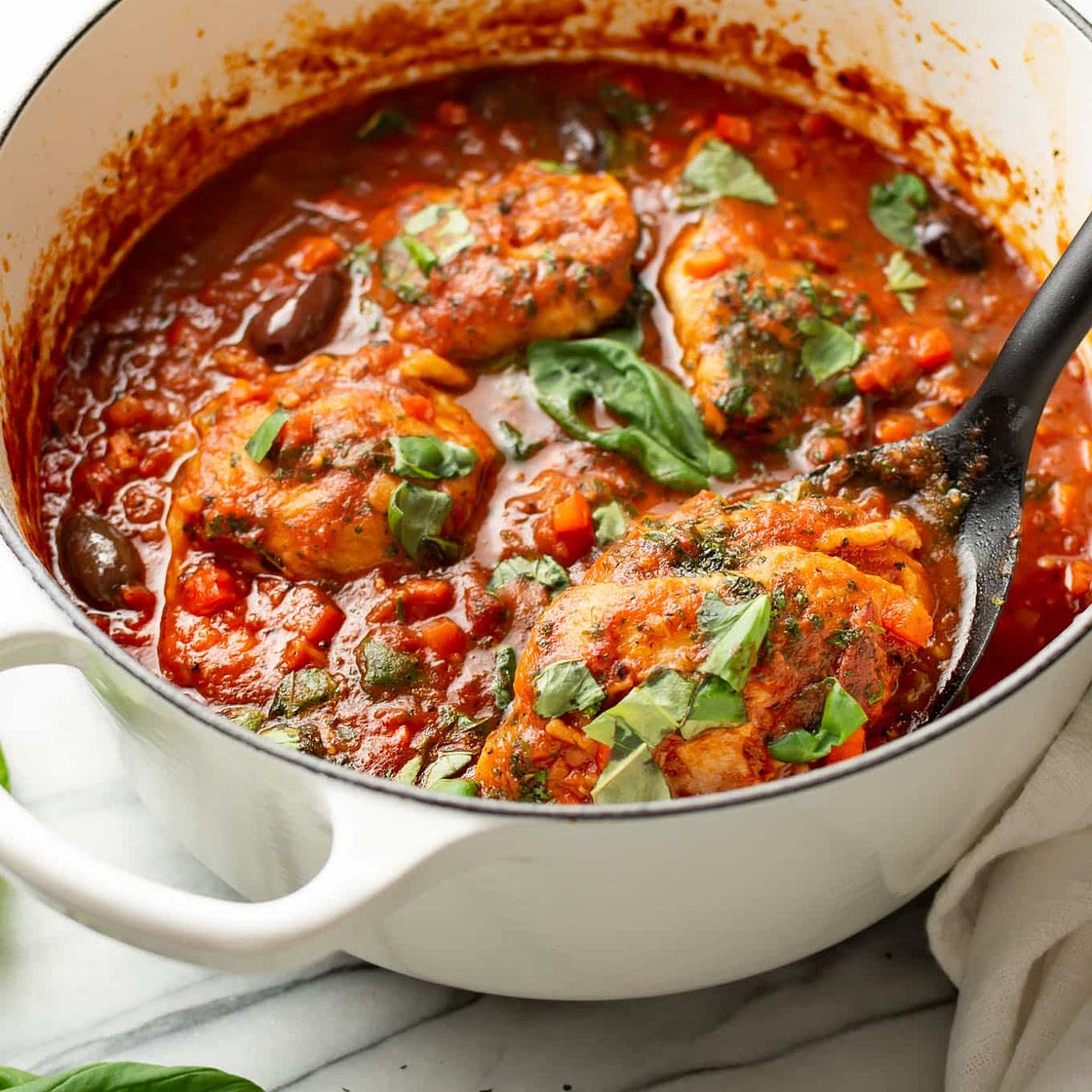 Easy Chicken Cacciatore