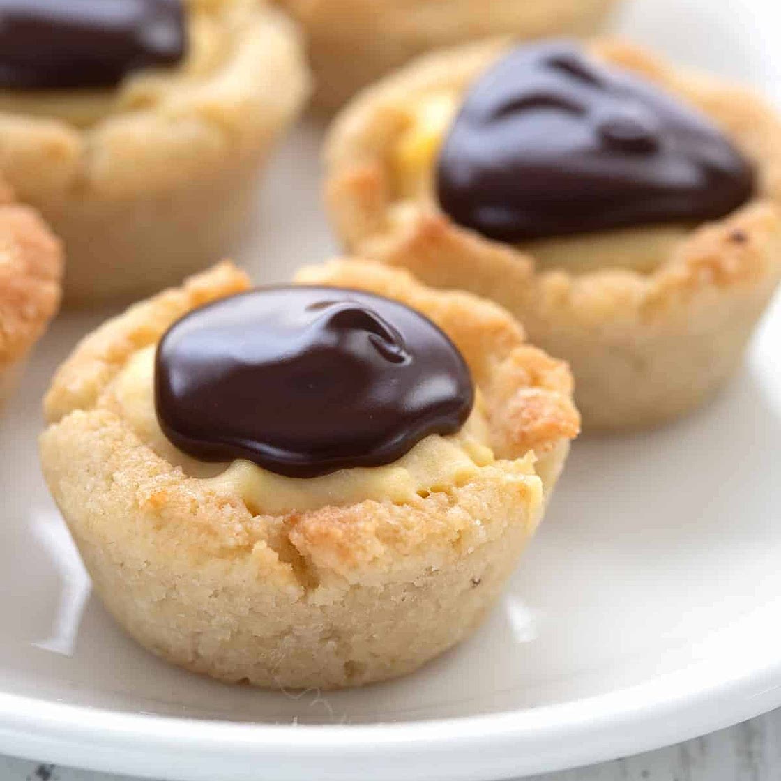 Keto Boston Cream Pie Bites