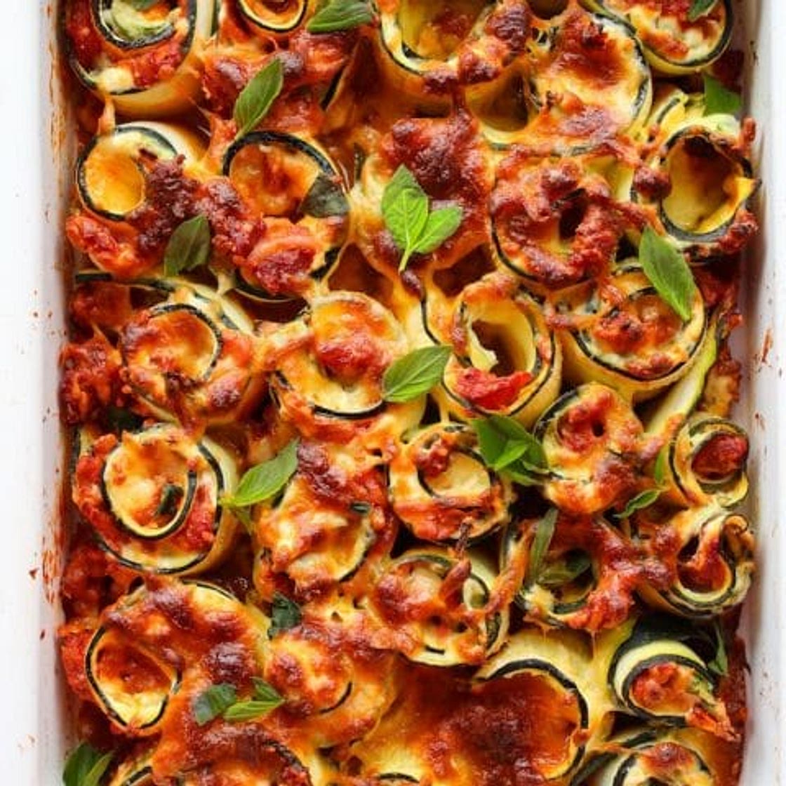 Vegetarian Zucchini Lasagna Spirals