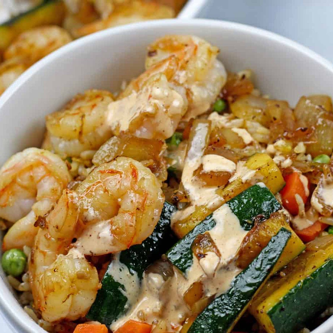 Hibachi Shrimp Rice Bowls
