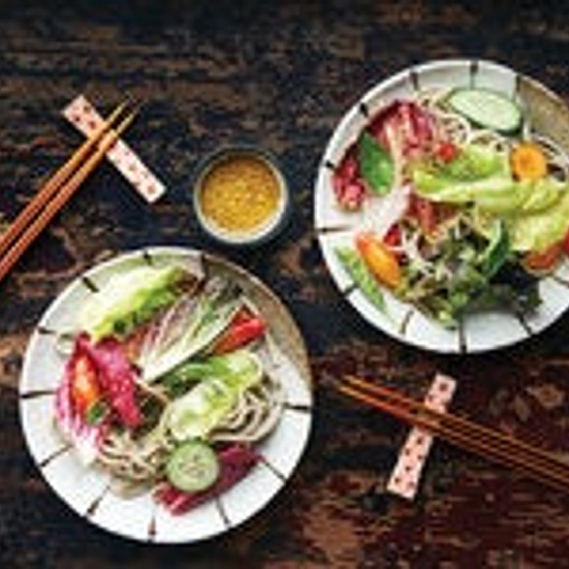 Soba Salad with Lemon–Miso Vinaigrette