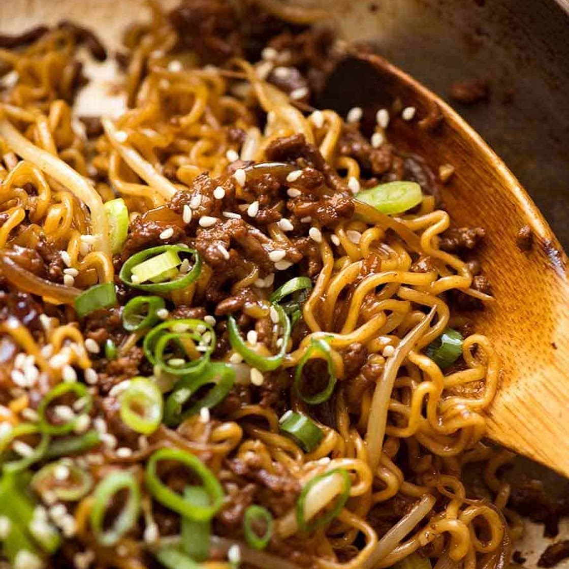 Quick Asian Beef Ramen Noodles