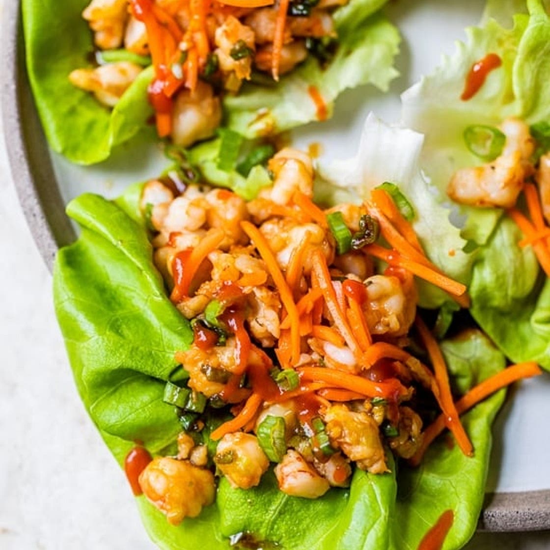 Shrimp Dumpling Lettuce Wraps or Rice Bowls