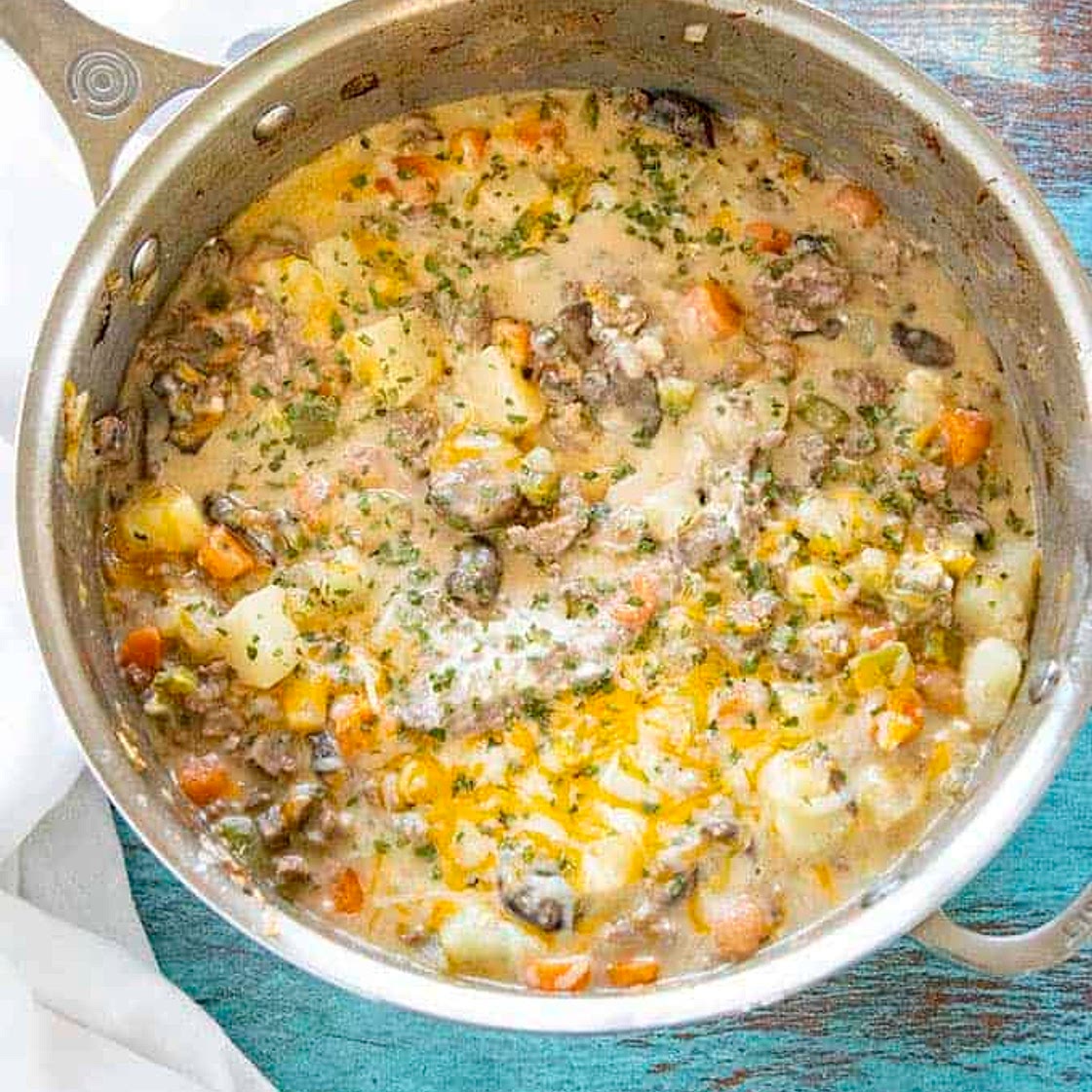 One Pot Ground Beef and Potatoes