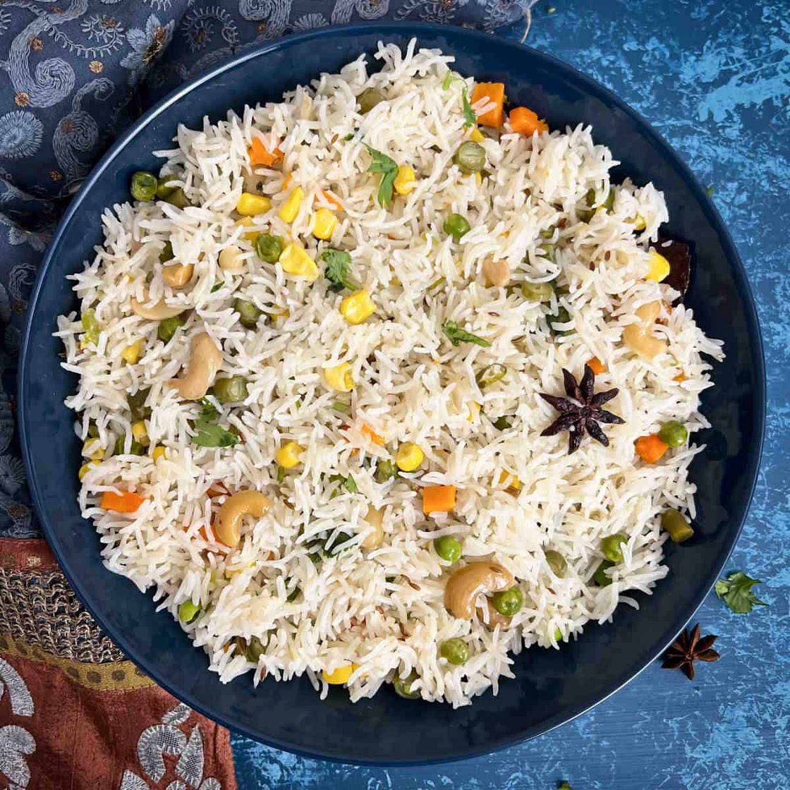 Coconut Milk Pulao (Instant Pot)