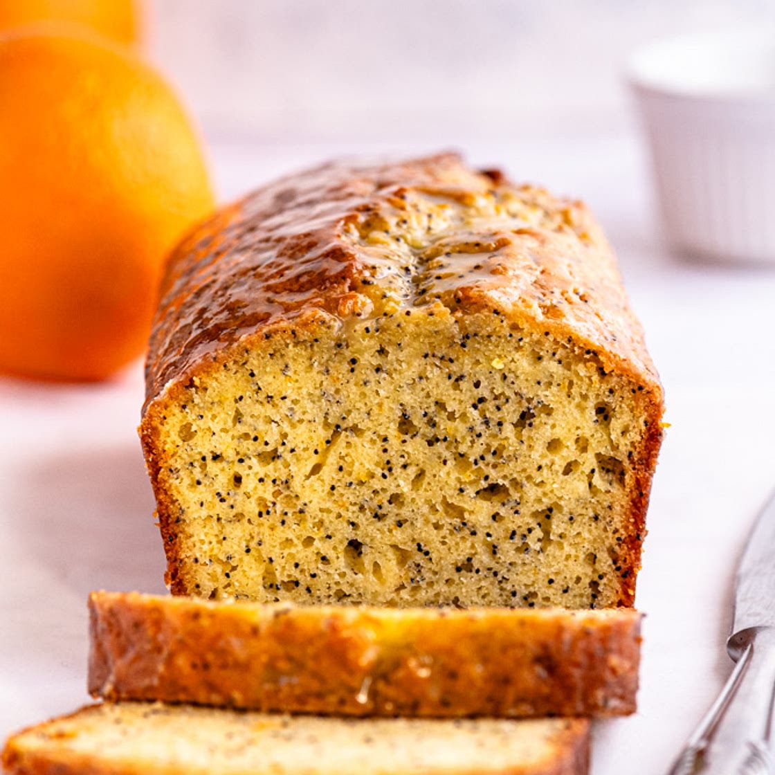 Orange Poppy Seed Drizzle Cake
