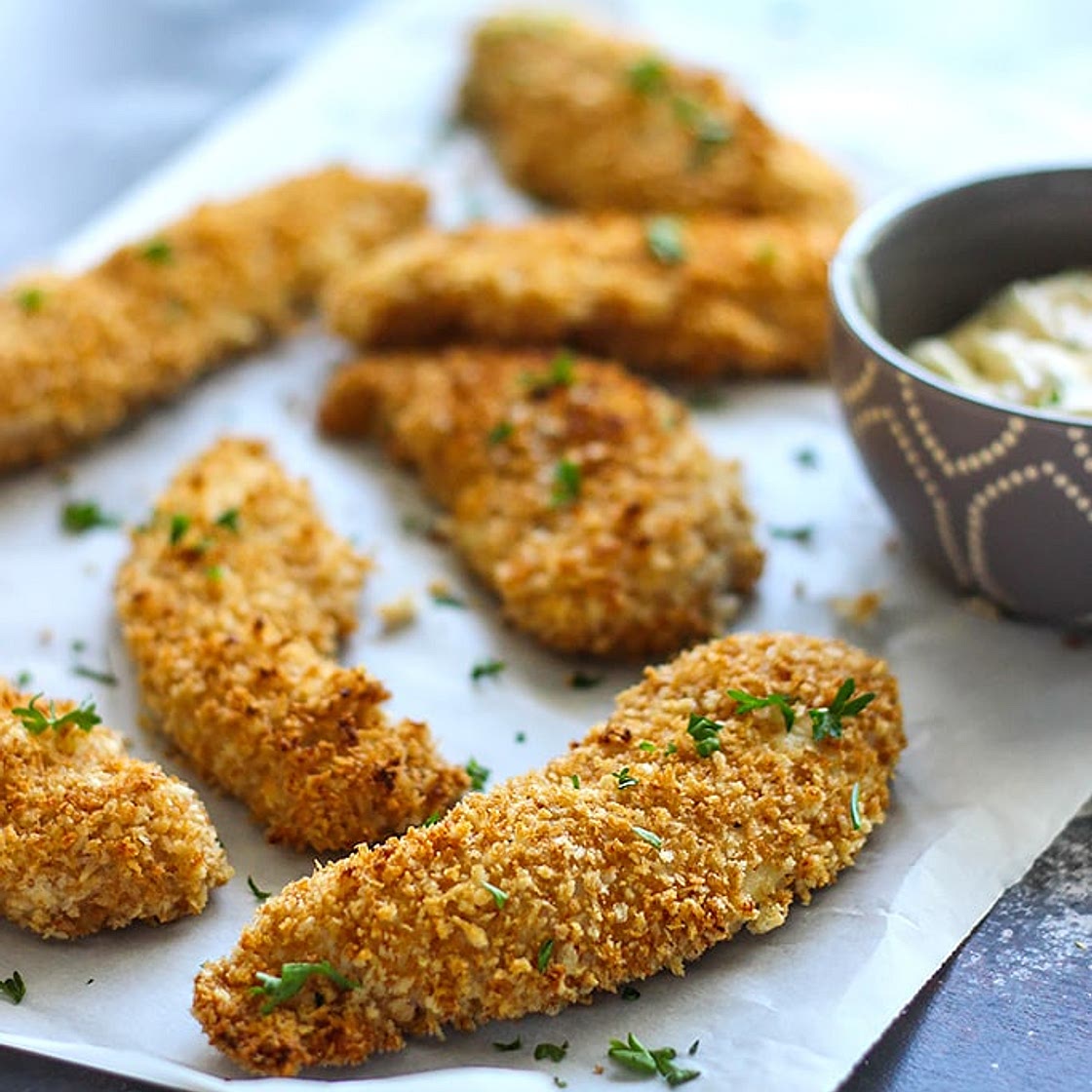 Oven-Baked Buttermilk Chicken Strips