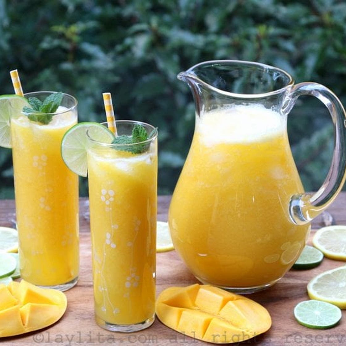 Refresco o limonada de mango