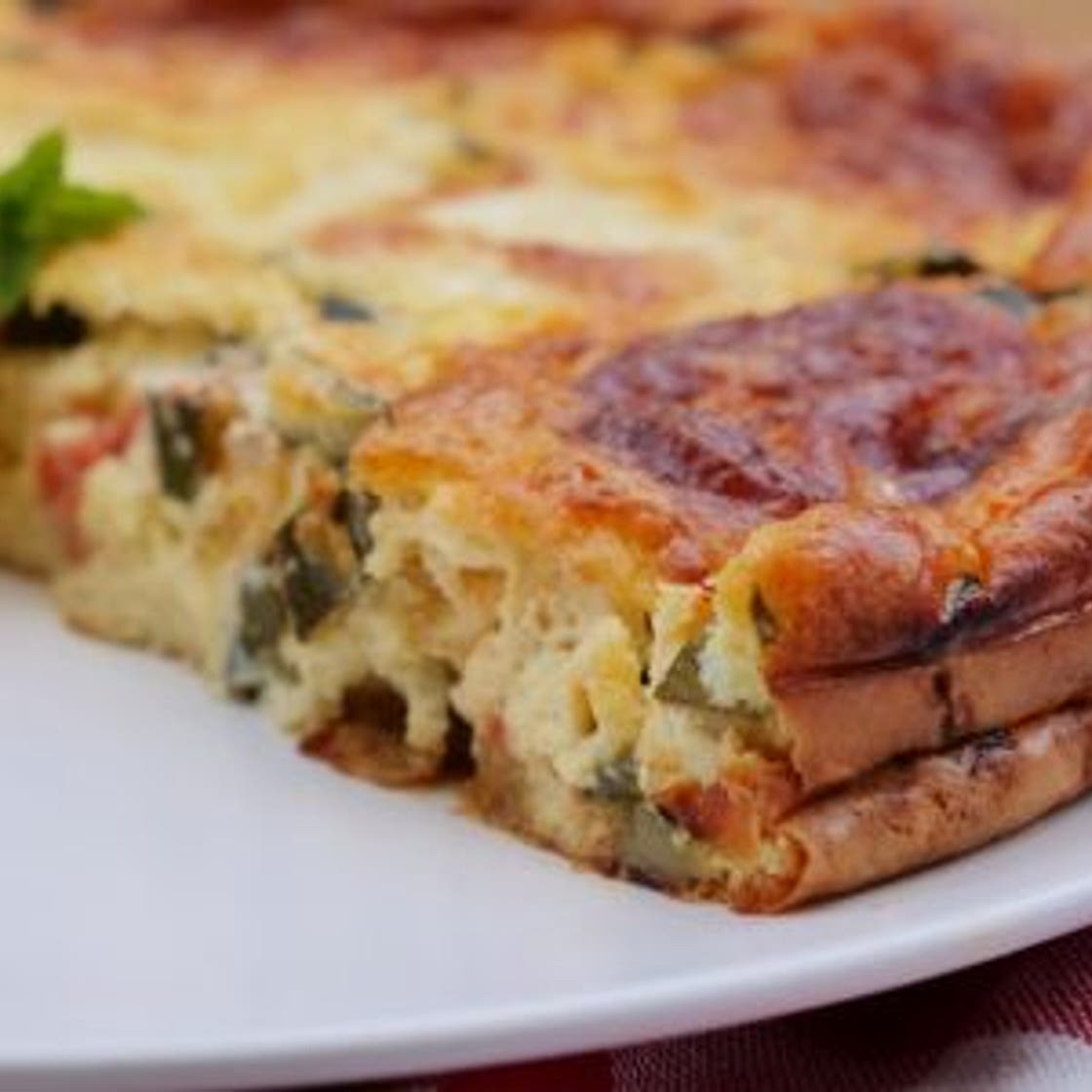 Clafoutis courgettes tomates mozzarella