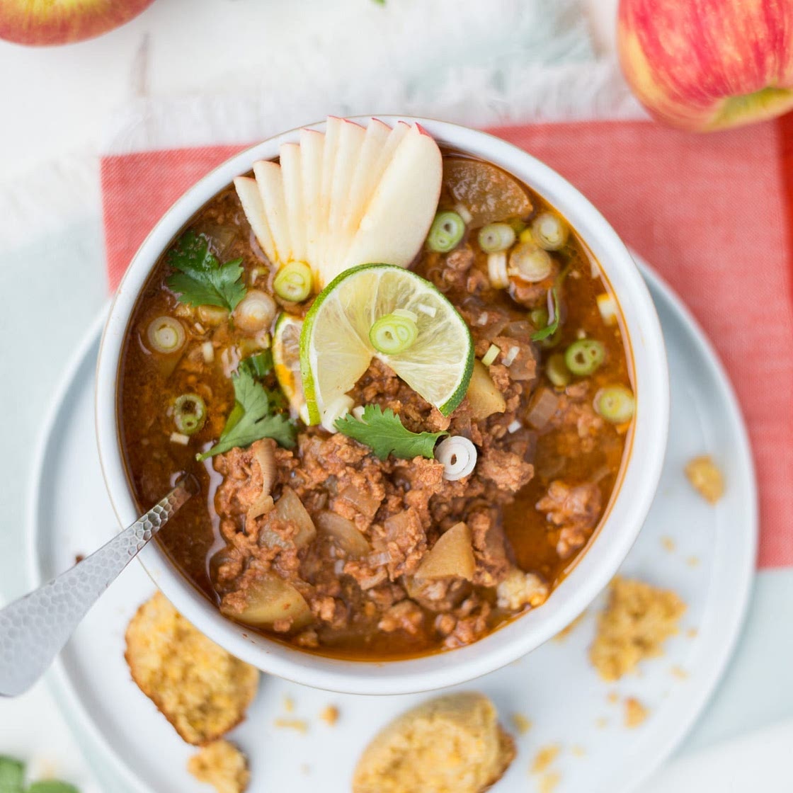 Slow Cooker Paleo Turkey Apple Chili (+ 30-Minute Stovetop Option)