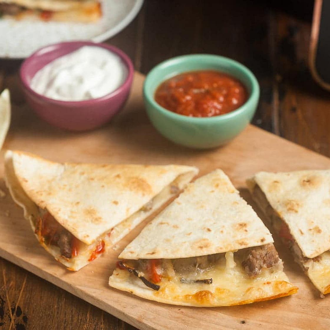 Air Fryer Steak Quesadillas