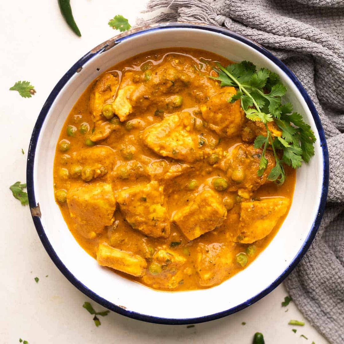 Creamy Matar Paneer Curry