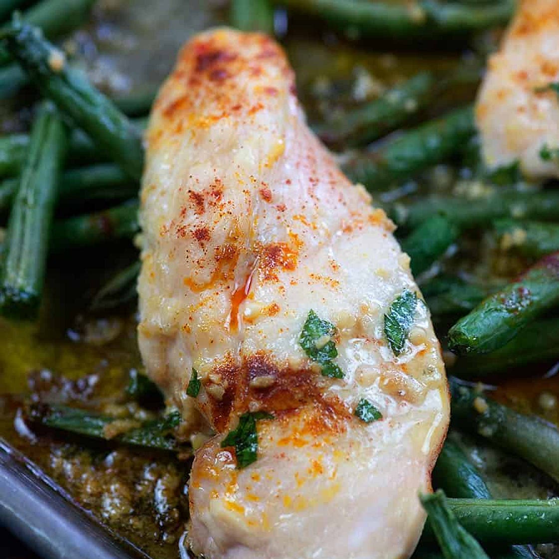 Sheet Pan Chicken and Green Beans