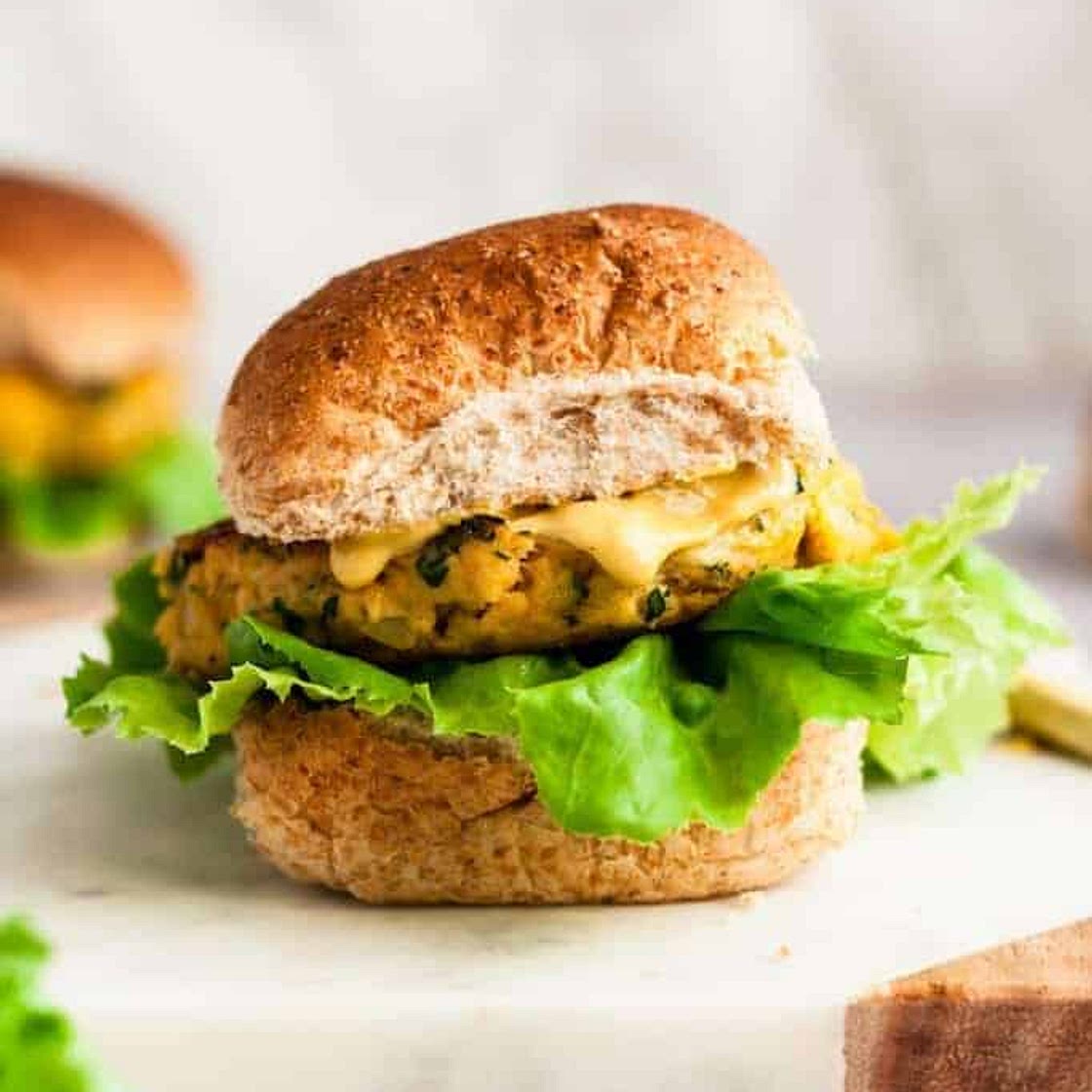 Salmon Burgers with Veggies (using canned salmon!)